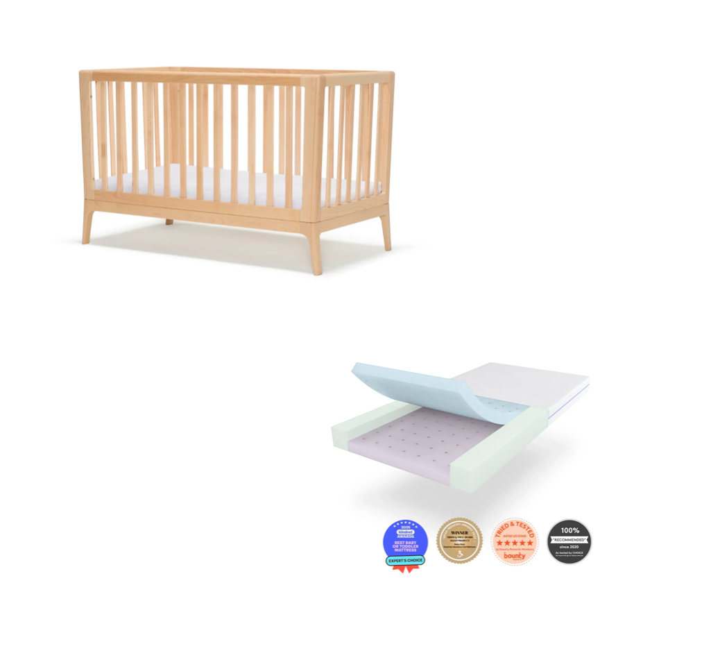 BabyRest Amara Cot + Duocore Mattress