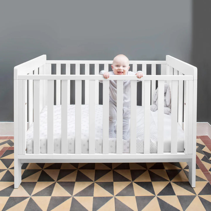 Boori Daintree Cot Bed (Dropside) Barley White(B-DACBD/BA)