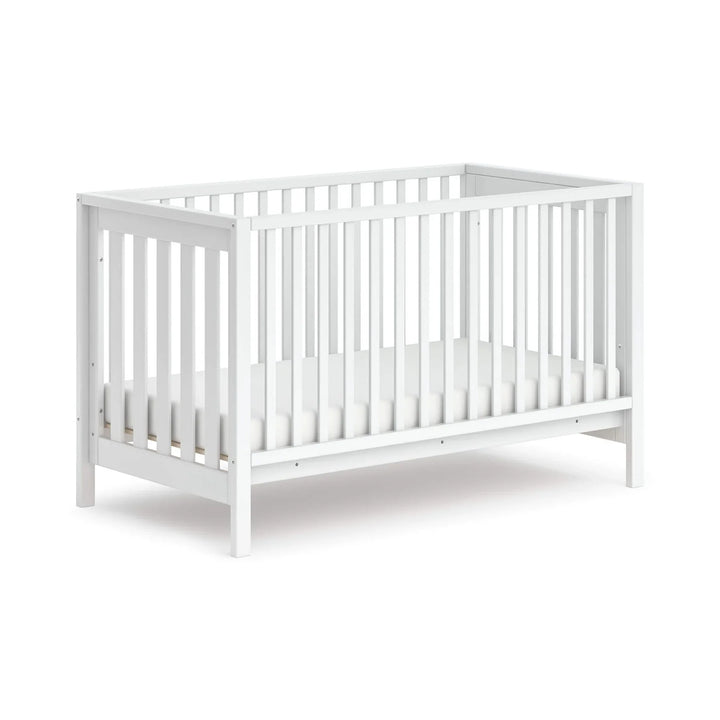 Boori Oslo Baby Cot - Barley White + Boori Pocket Spring Mattress