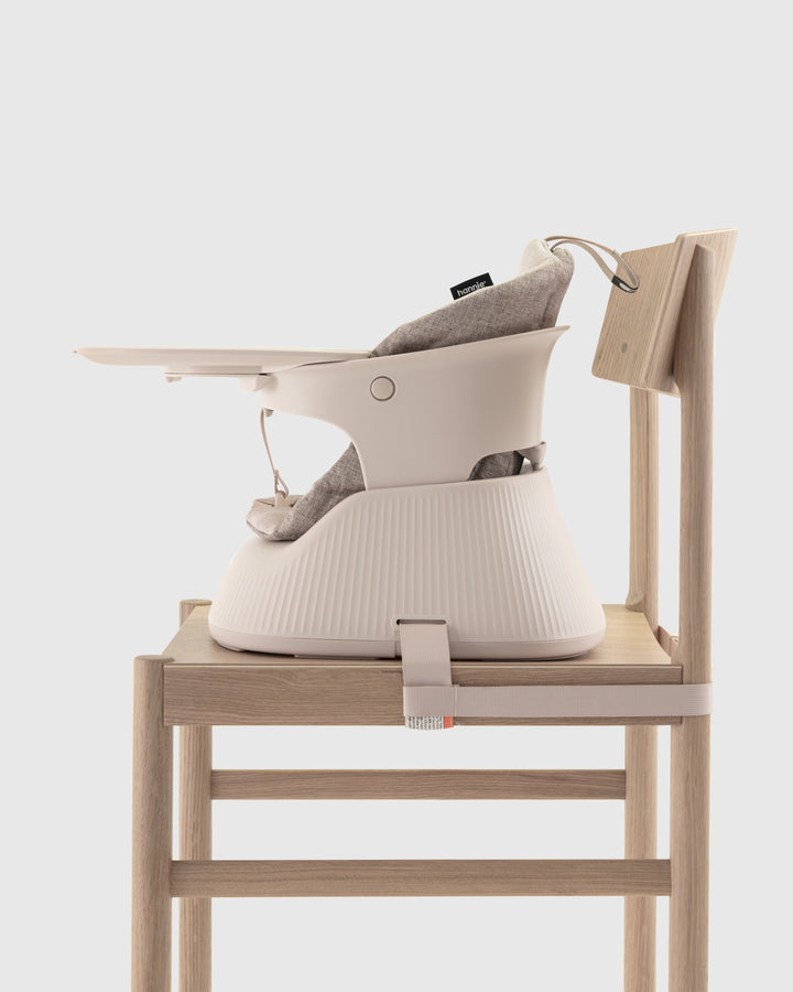 Hannie Portable High Chair - White Sand