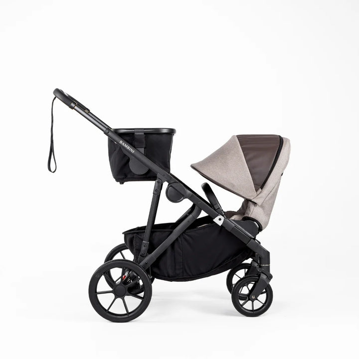 Bambini LISBON Single-to-Double Pram - SOFIA Mocha Single Seat Bundle
