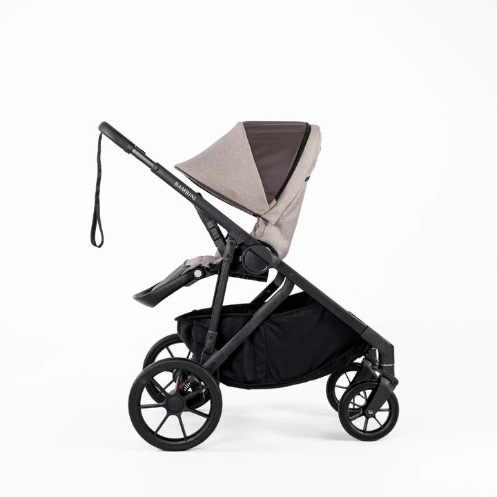 Bambini LISBON Single-to-Double Pram - SOFIA Mocha Single Seat Bundle