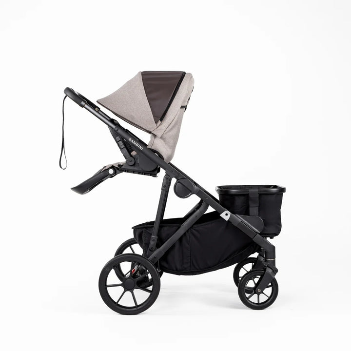 Bambini LISBON Single-to-Double Pram - SOFIA Mocha Single Seat Bundle