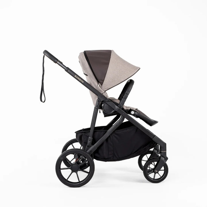 Bambini LISBON Single-to-Double Pram - SOFIA Mocha Single Seat Bundle
