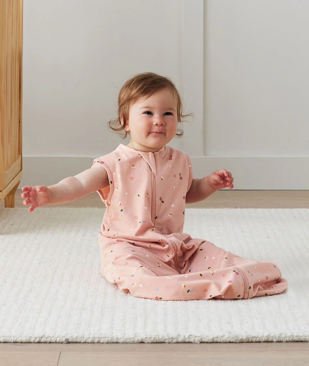 ergoPouch Jersey Sleep Suit Bag 0.2 TOG -  Daisies