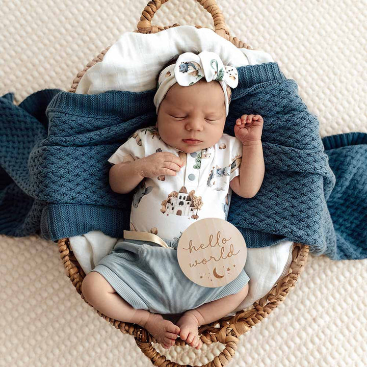 Snuggle Hunny Sun & Moon Wooden Milestone Cards