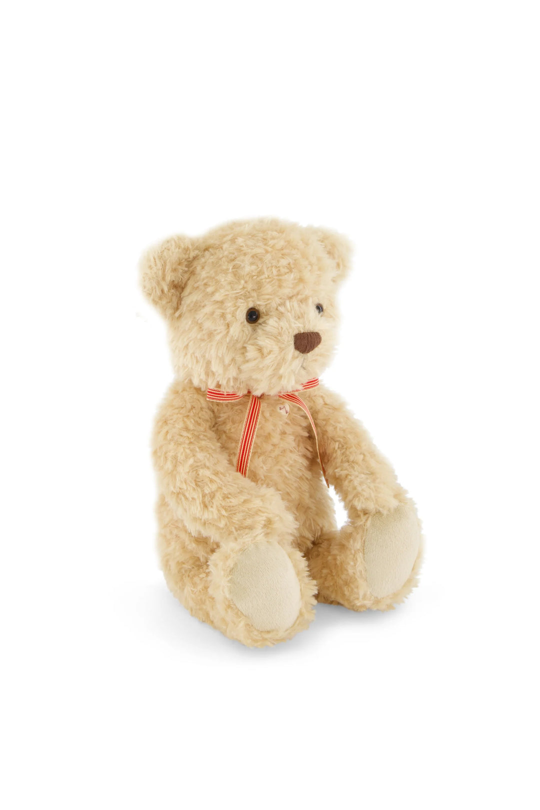Snuggle Bunnies Arthur the Bear with Red Stripe Bow