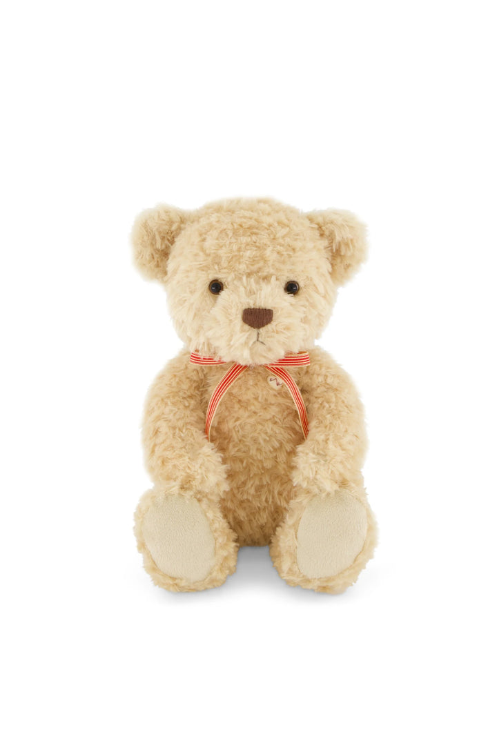 Snuggle Bunnies Arthur the Bear with Red Stripe Bow