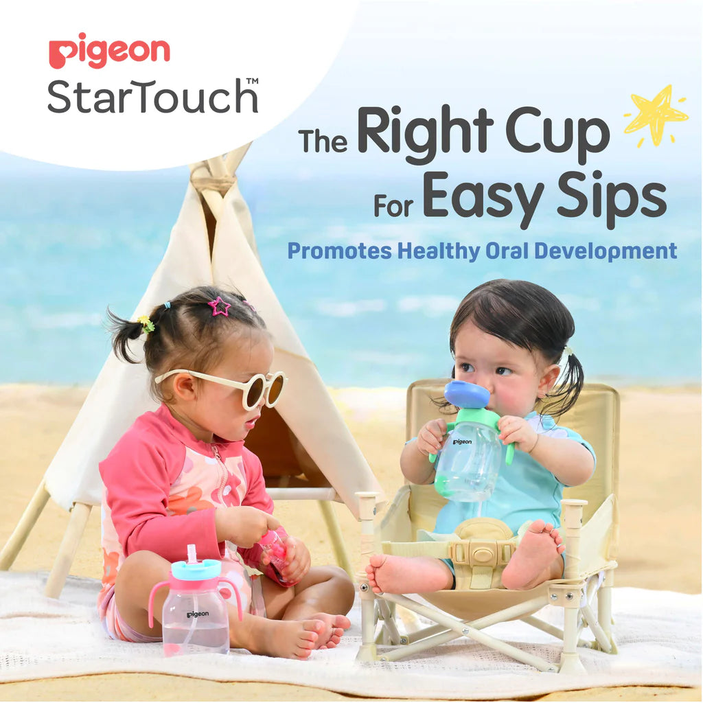 Pigeon StarTouch™ straw Cup with Gravity Ball 250ml - Mint To Be