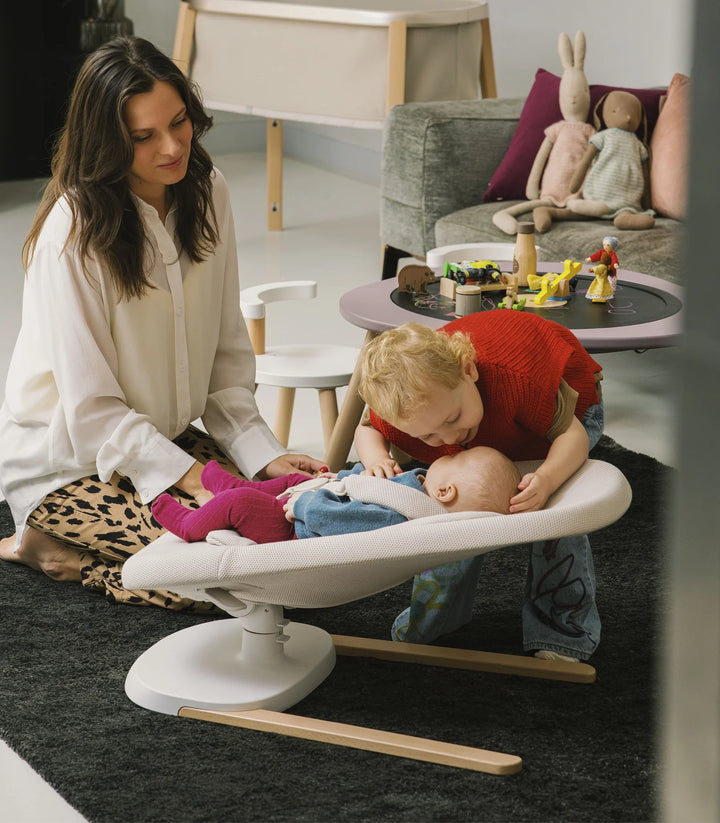 Stokke® Yoga™  Baby Bouncer & Swing - Light Sand (Brisbane Store Ex-Display)
