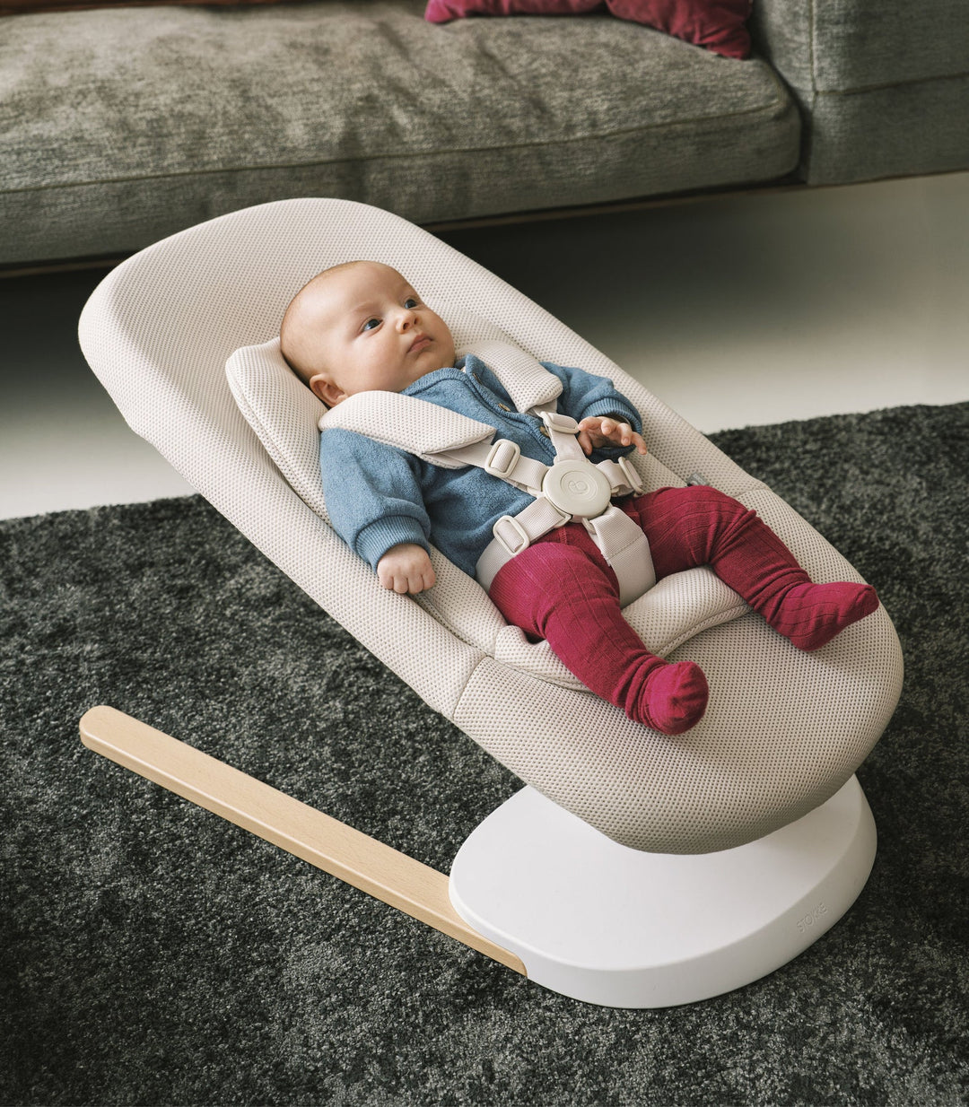 Stokke® Yoga™  Baby Bouncer & Swing - Light Sand (Brisbane Store Ex-Display)