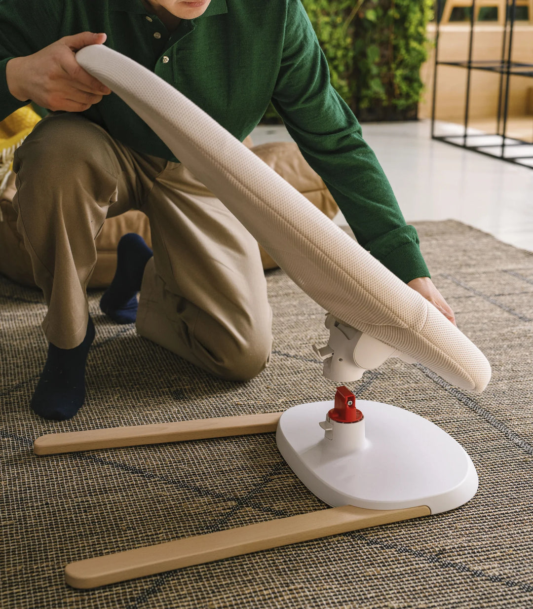 Stokke® Yoga™  Baby Bouncer & Swing - Light Sand (Brisbane Store Ex-Display)
