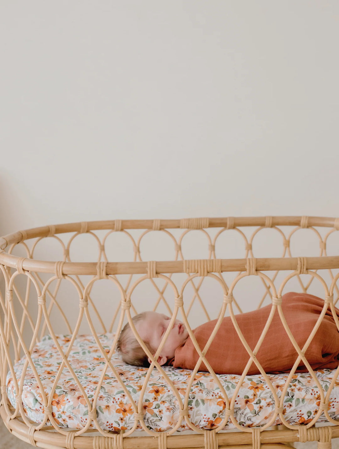 Bambella Designs Bamboo Cotton Muslin Swaddle | Rosewood