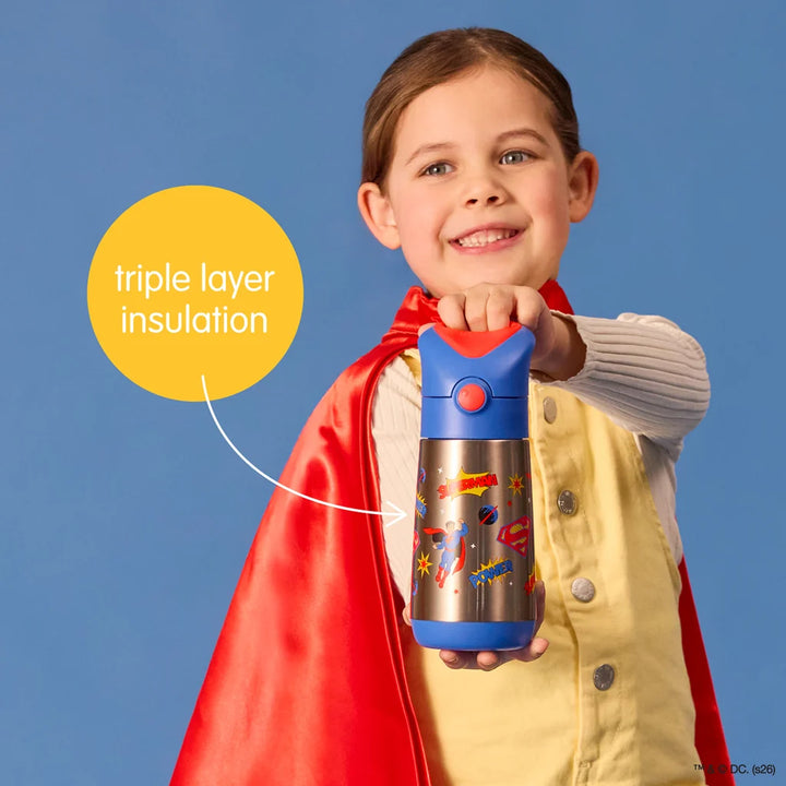 B.Box Insulated Drink Bottle 350ml - Superman