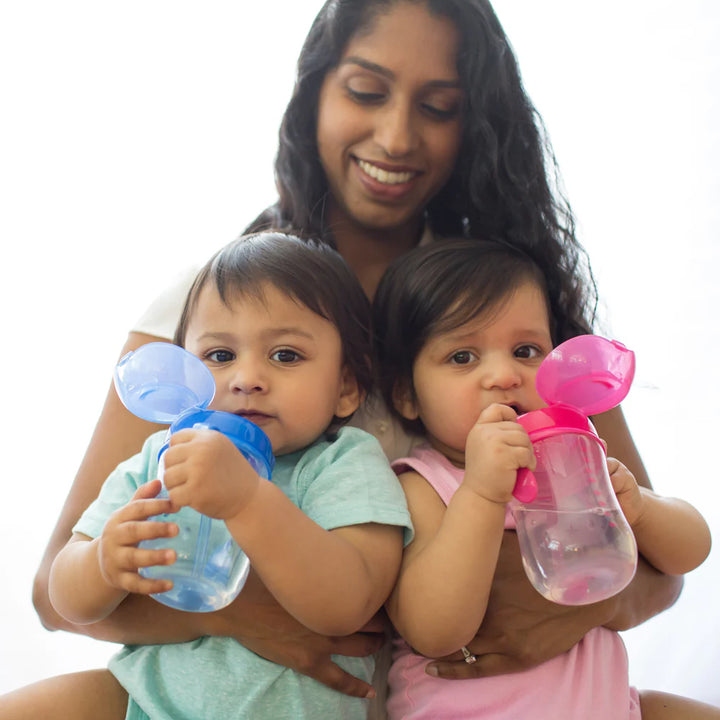 Dr Browns 270 ml Baby's First Straw Cup w/ Handles - Pink (6m+)