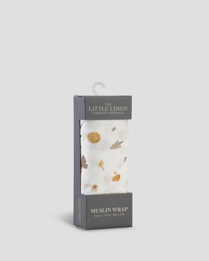 Little Linen Muslin Wrap 1 Pack Prints - Nectar Bear