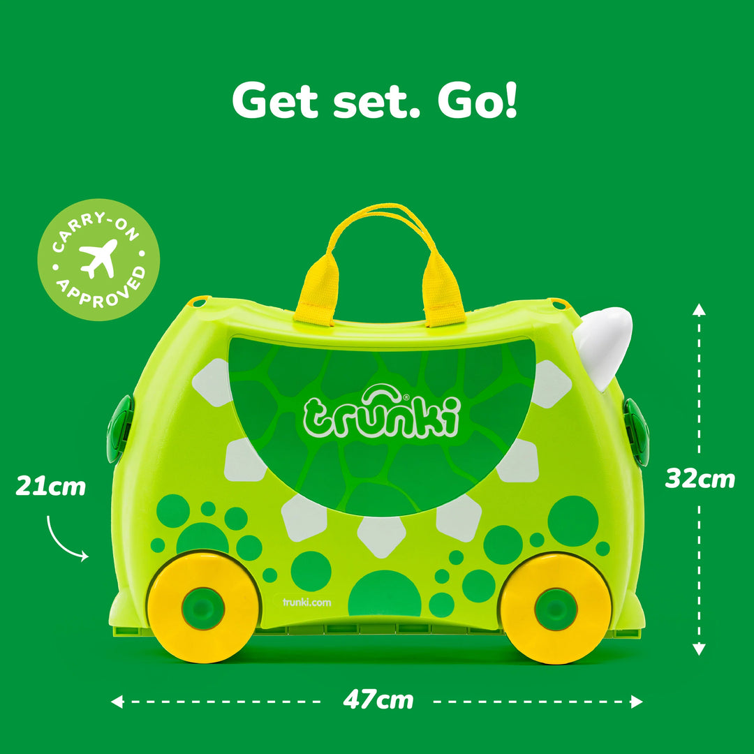 Trunki Ride on Luggage - Dudley the Dinosaur