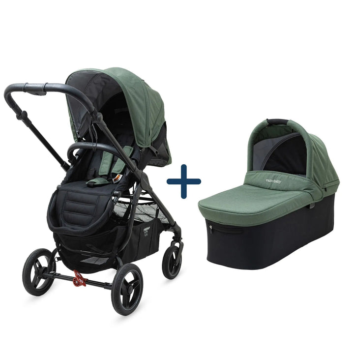 Valco Baby Trend Ultra Elite + Bassinet Bundle - Basil