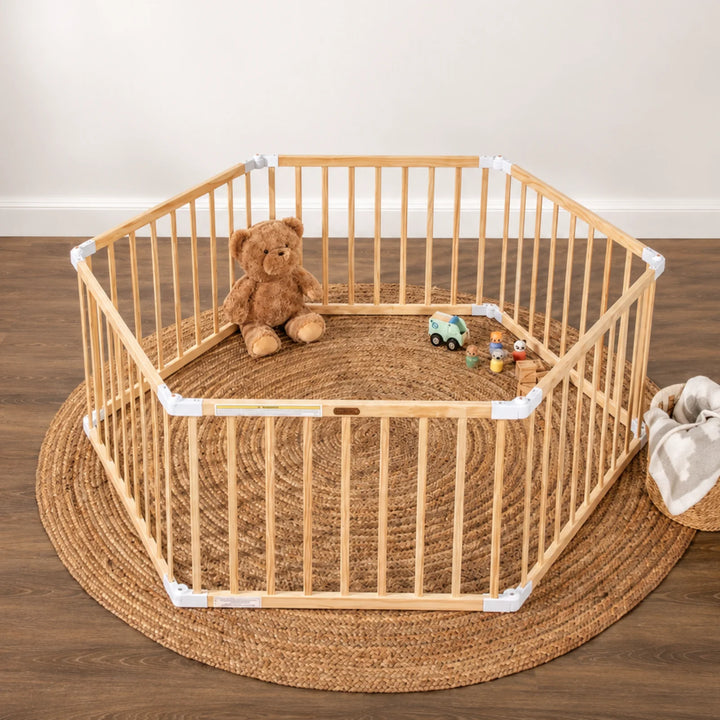 TikkTokk Little Boss Hexagonal Playpen - Natural