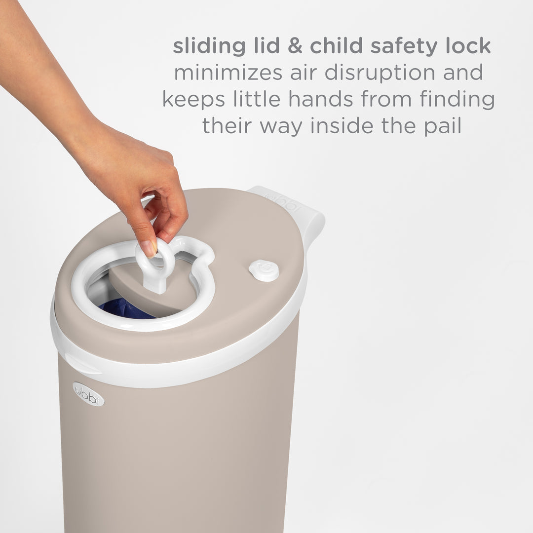 Ubbi Nappy Pail - Matte Taupe