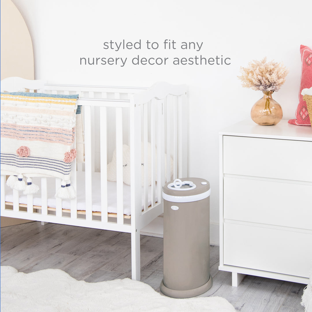 Ubbi Nappy Pail - Matte Taupe