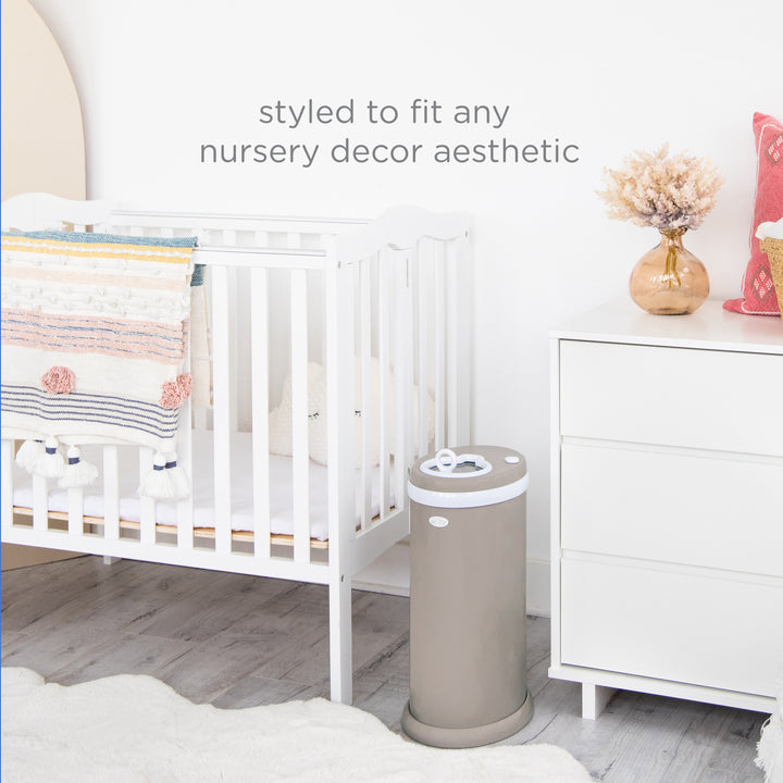 Ubbi Nappy Pail - Matte Taupe