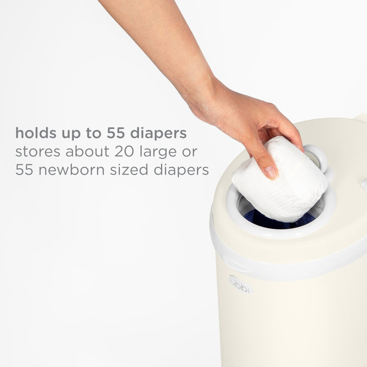 Ubbi Nappy Pail - Matte Ivory