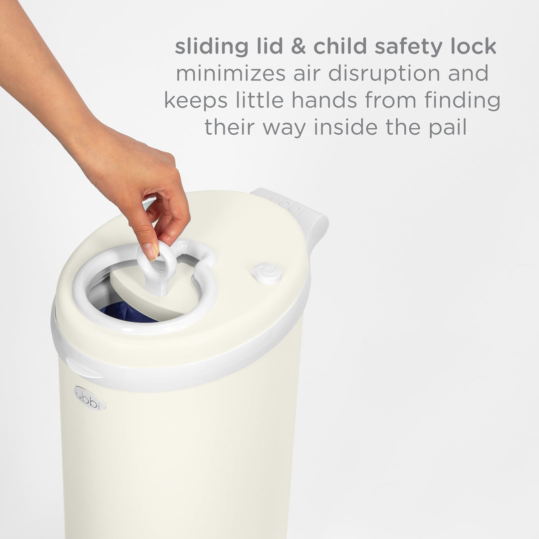 Ubbi Nappy Pail - Matte Ivory
