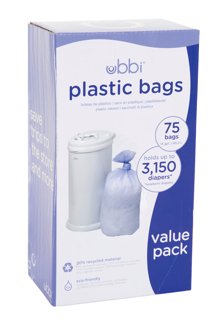 Ubbi Diaper Pail Bags Value Pack (75bags)