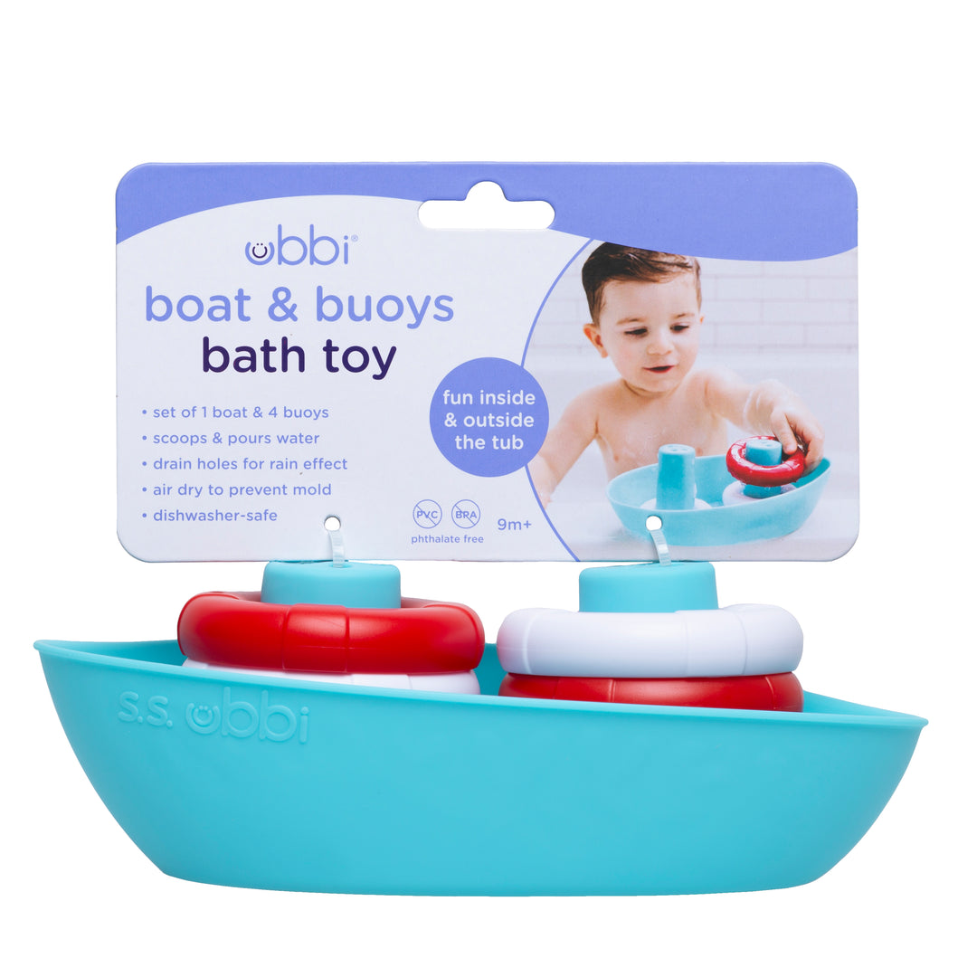Ubbi Boat and Buoys bath toy