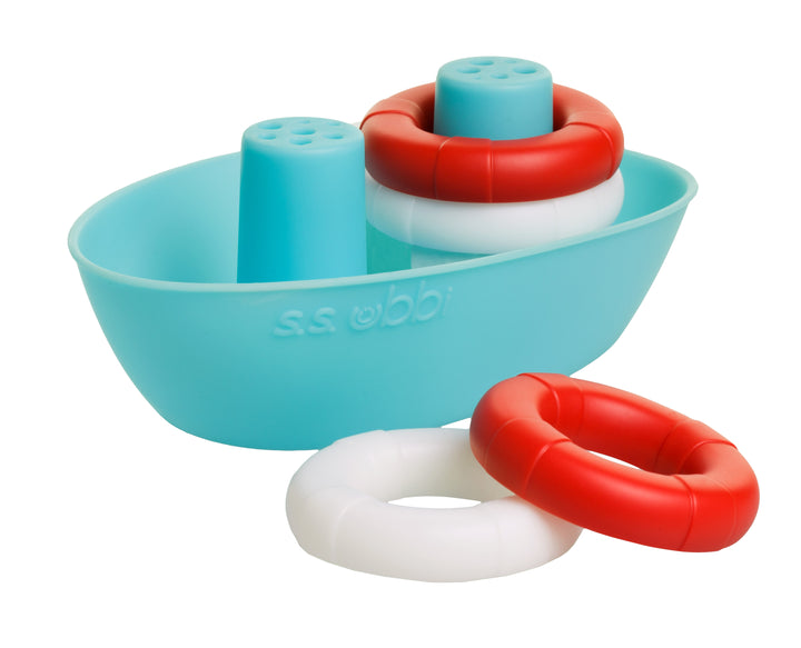 Ubbi Boat and Buoys bath toy