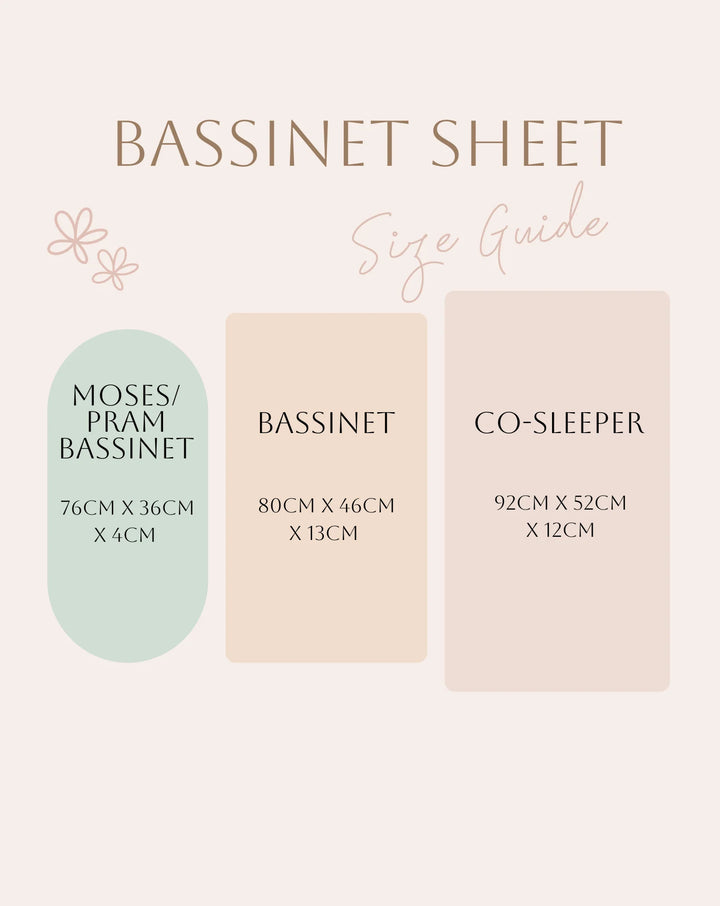 Bambella Designs Co-Sleeper Fitted Waterproof Sheet | Bloom