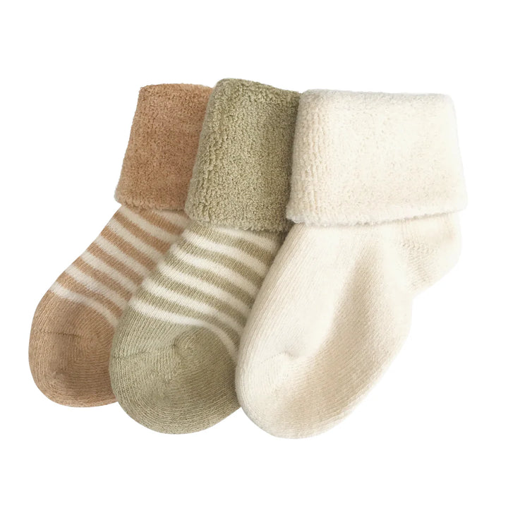 Fibre For Good Organic Stripe Organic Baby Socks (3-Pack)