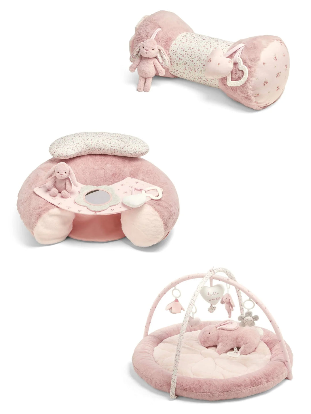 Mamas & Papas Playmat Bundle (3 Pieces) - Welcome to the World Pink