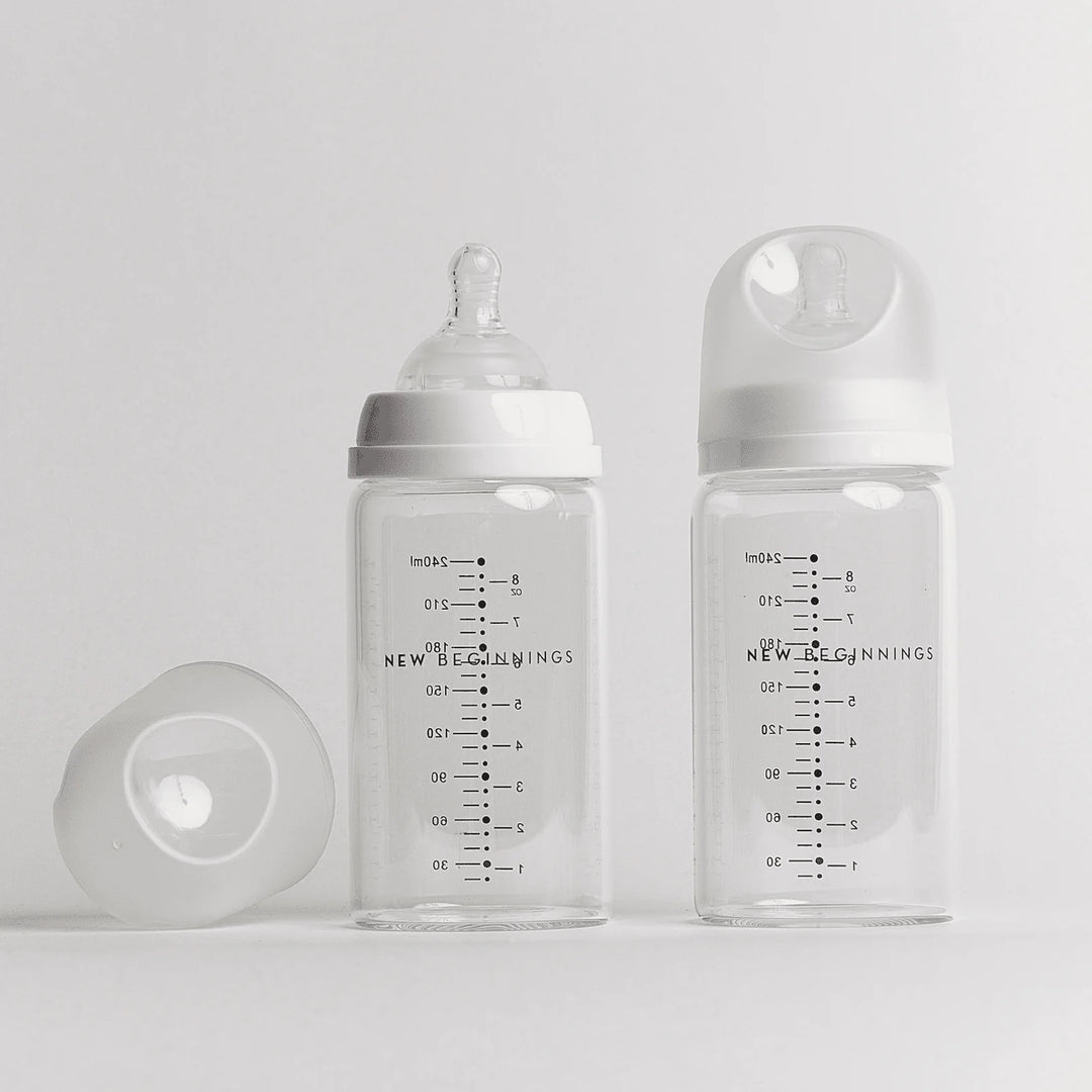 NEW BEGINNINGS GLASS BOTTLE 240ML TWIN