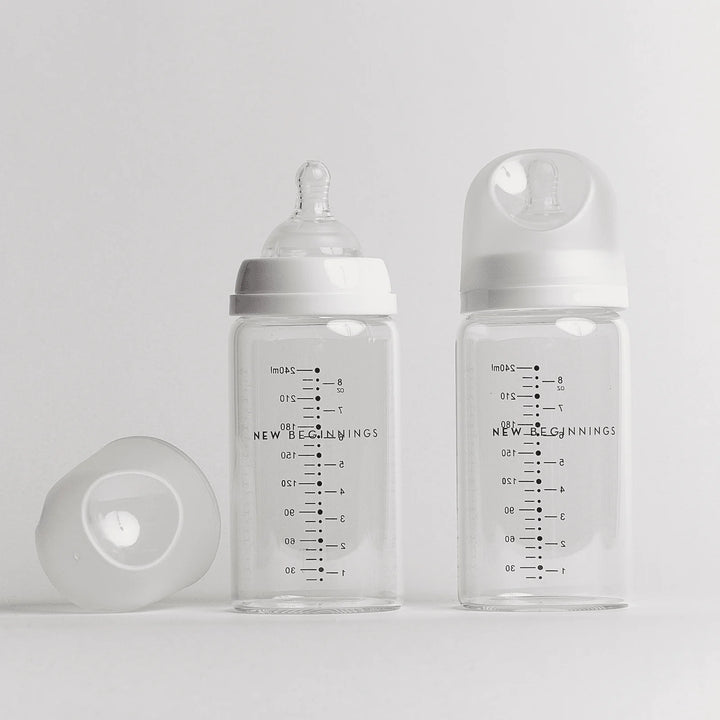 NEW BEGINNINGS GLASS BOTTLE 240ML TWIN