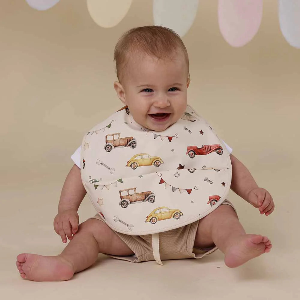 Snuggle Bib Waterproof - Vintage Cars