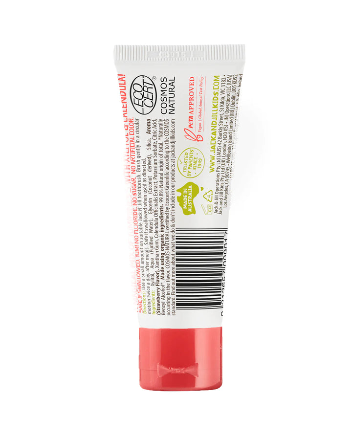 J N'J Toothpaste Organic - Strawberry