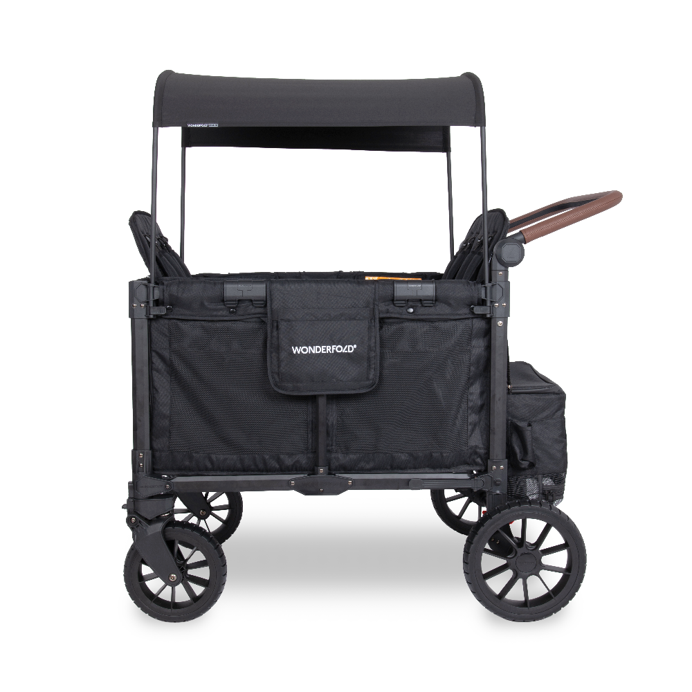 Wonderfold W4 Luxe Pro Stroller Wagon - Jet Black