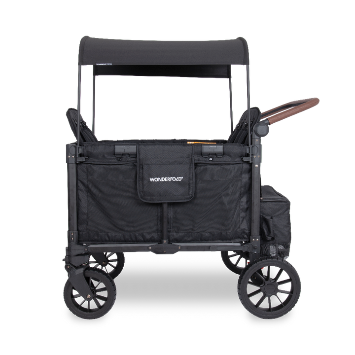 Wonderfold W4 Luxe Pro Stroller Wagon - Jet Black