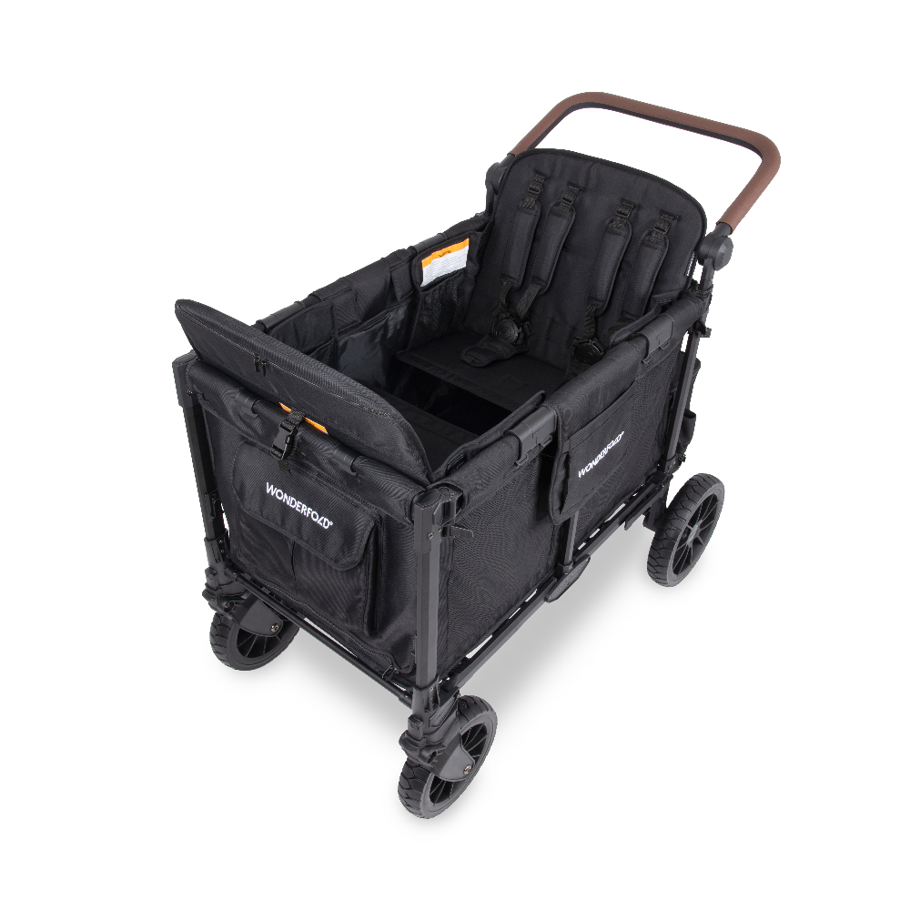 Wonderfold W4 Luxe Pro Stroller Wagon - Jet Black