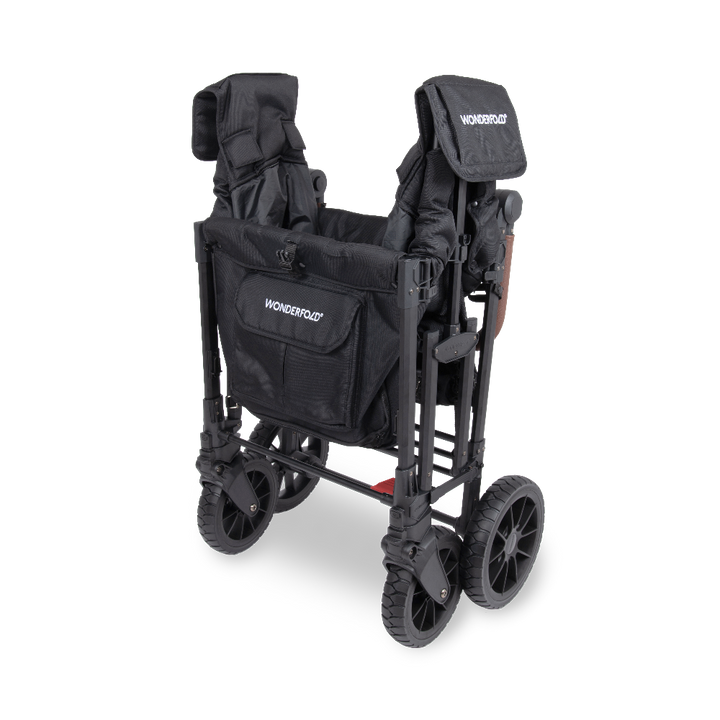Wonderfold W4 Luxe Pro Stroller Wagon - Jet Black
