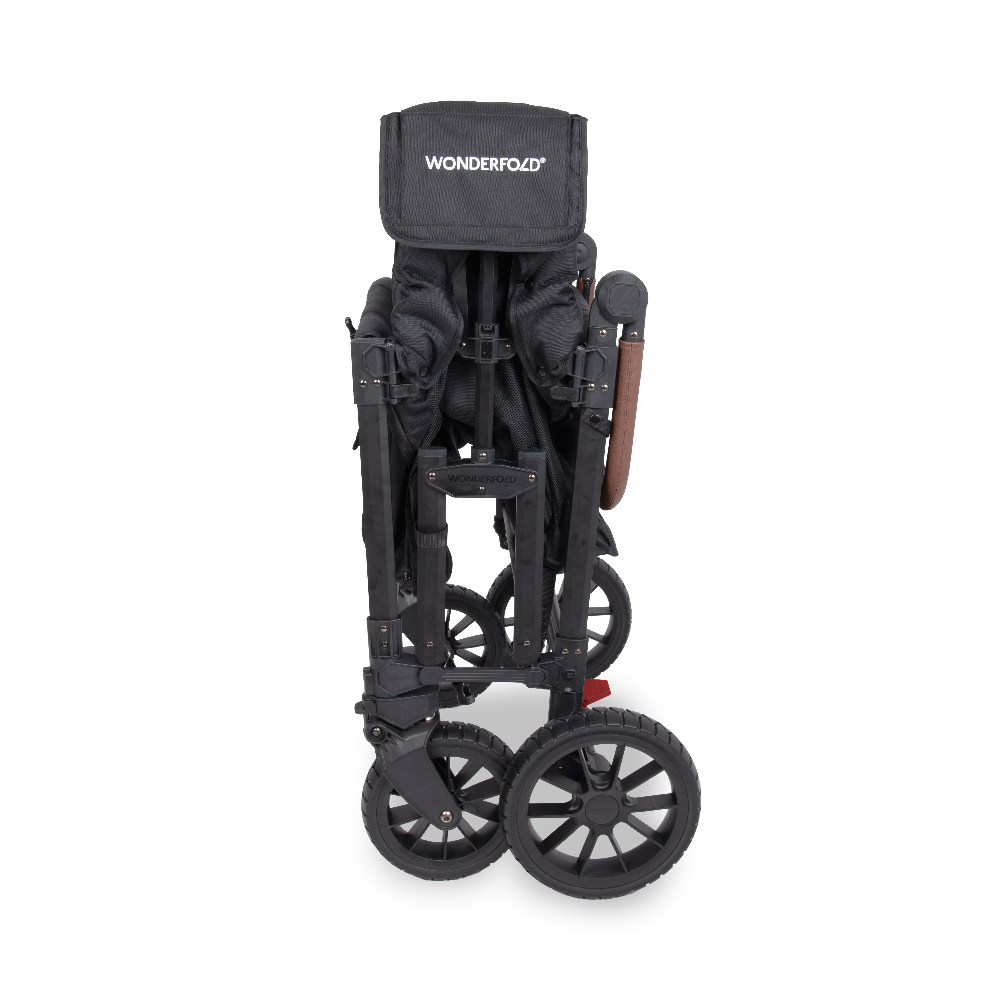 Wonderfold W4 Luxe Pro Stroller Wagon - Jet Black