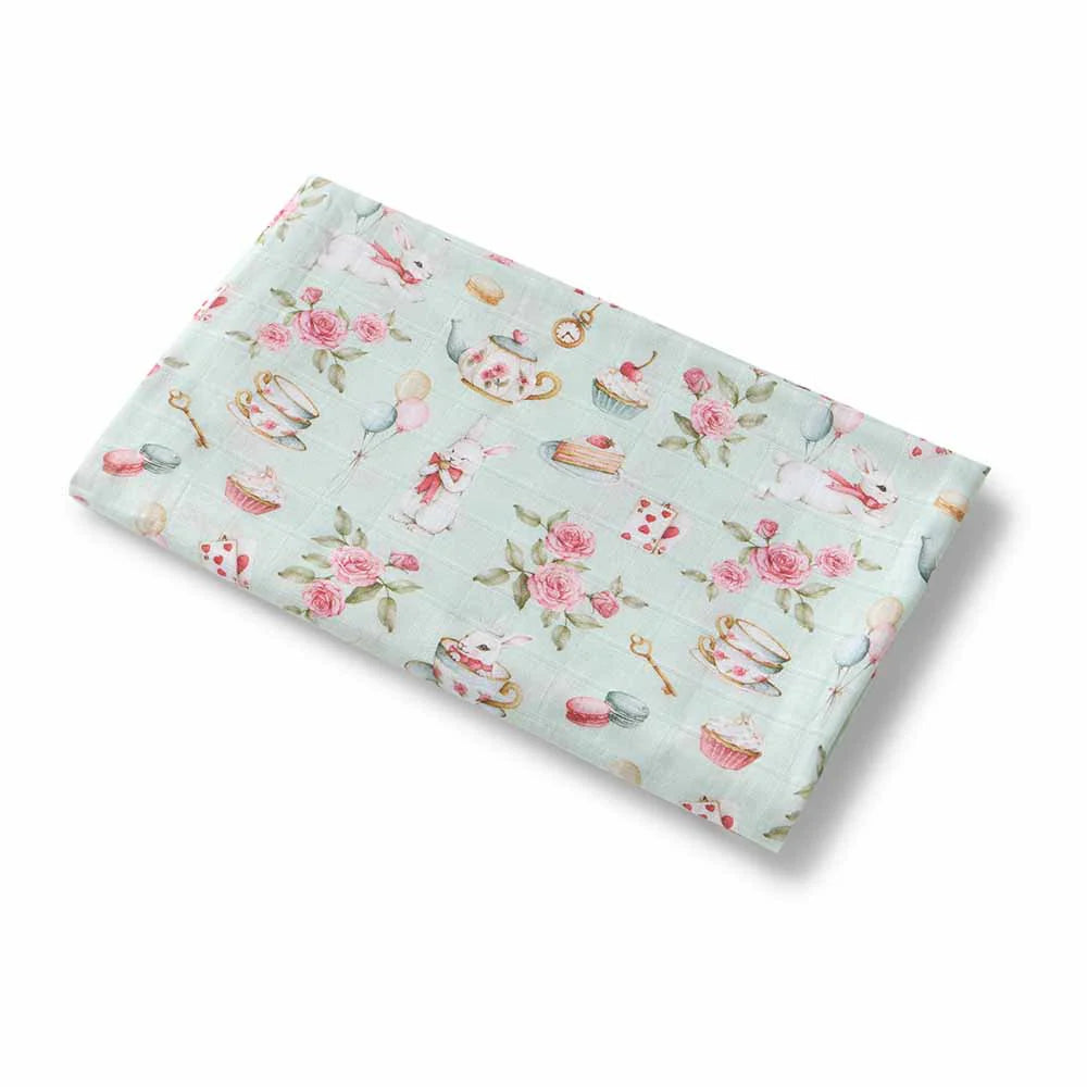 Organic Muslin Wrap - White Rabbit