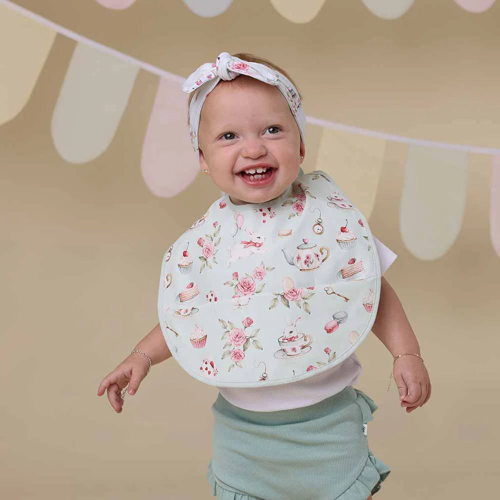 Snuggle Bib Waterproof - White Rabbit