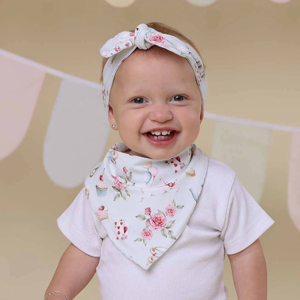 Organic Dribble Bib - White Rabbit