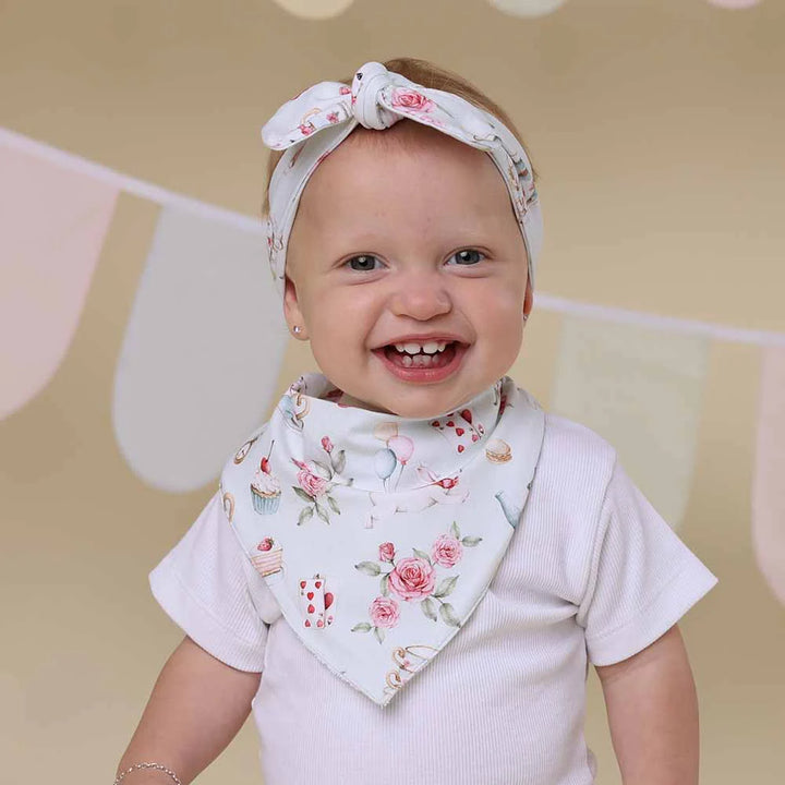 Organic Dribble Bib - White Rabbit