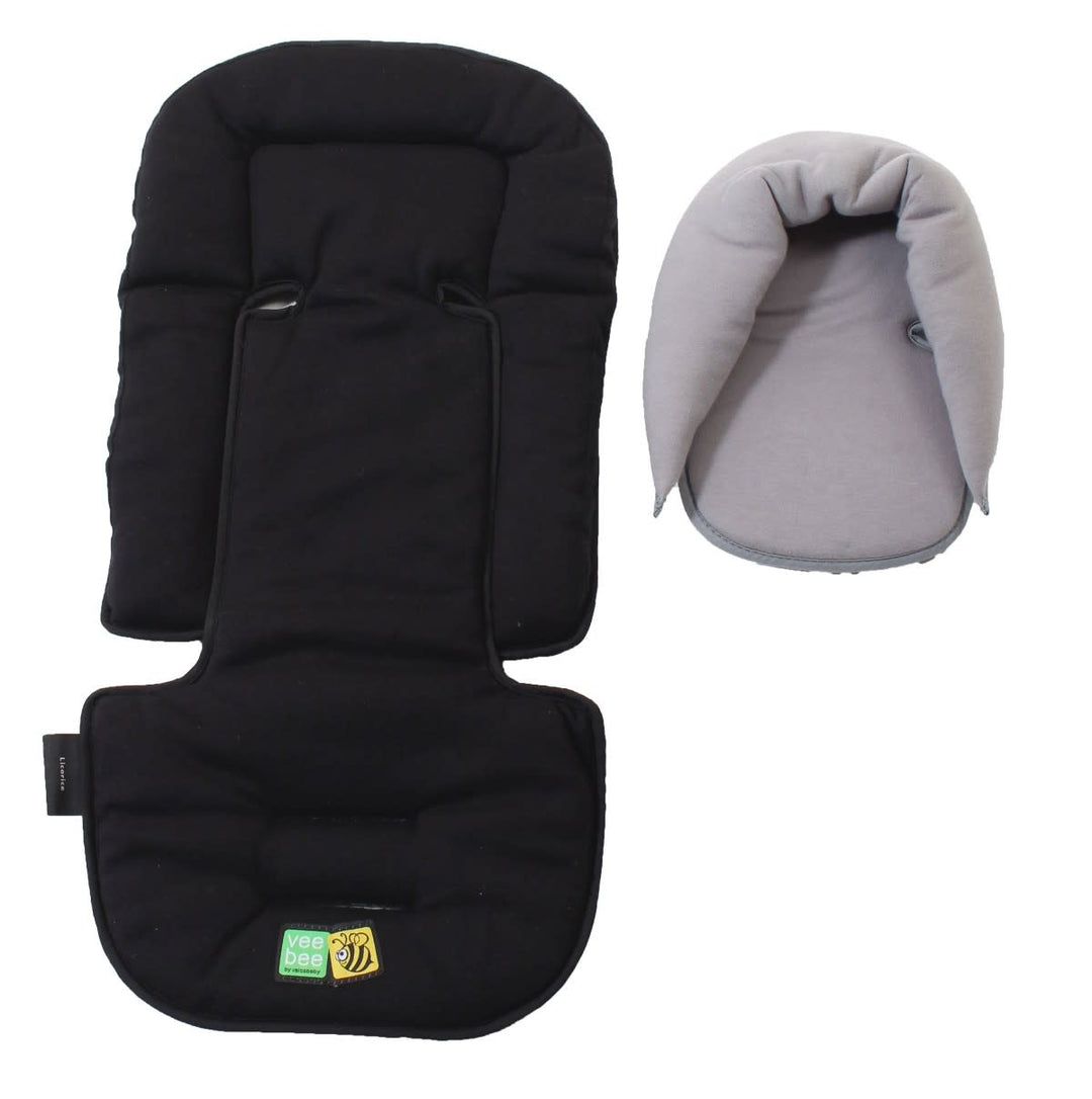 VeeBee Seatpad & Head Hugger-Black(A788)