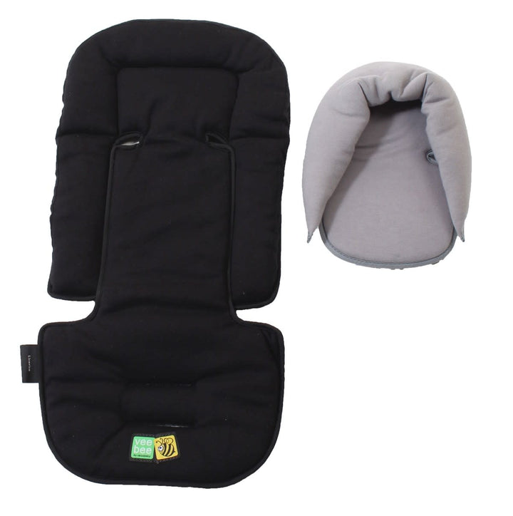 VeeBee Seatpad & Head Hugger-Black(A788)