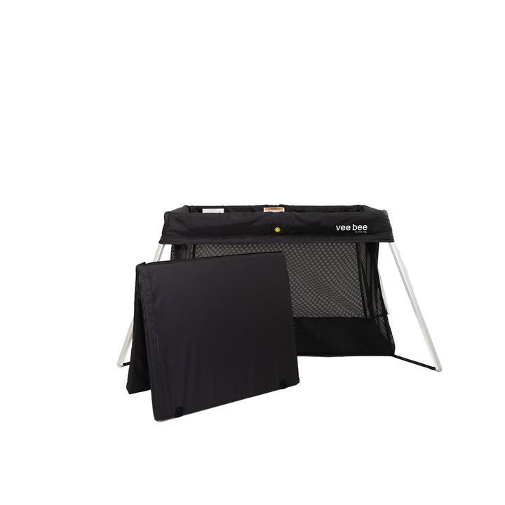 Veebee Amado Travel & Play Cot-Black(N9560)